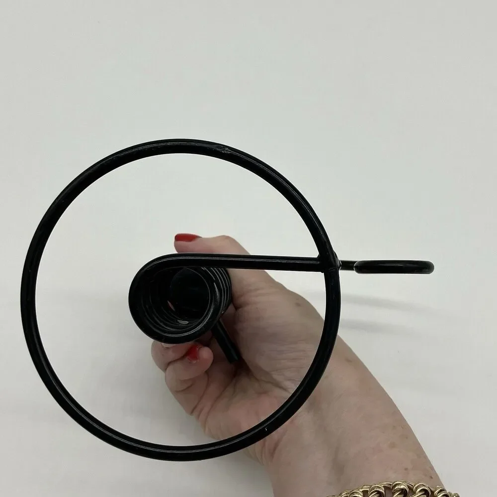 Vintage Hand Wrought Iron Spiral‎ Colonial Courting Candle